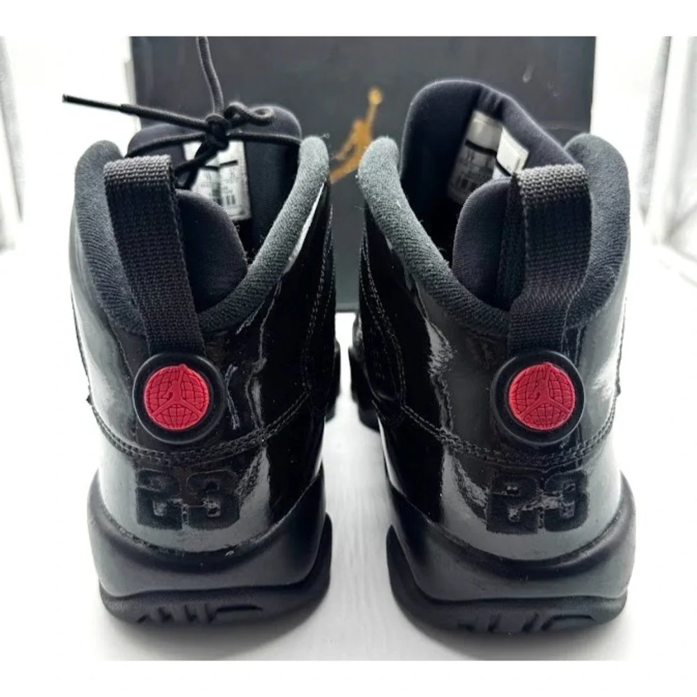 Nike Air Jordan 9 Retro BG Black Red 302359-014 Youth US 7Y EU 40 w/ Box